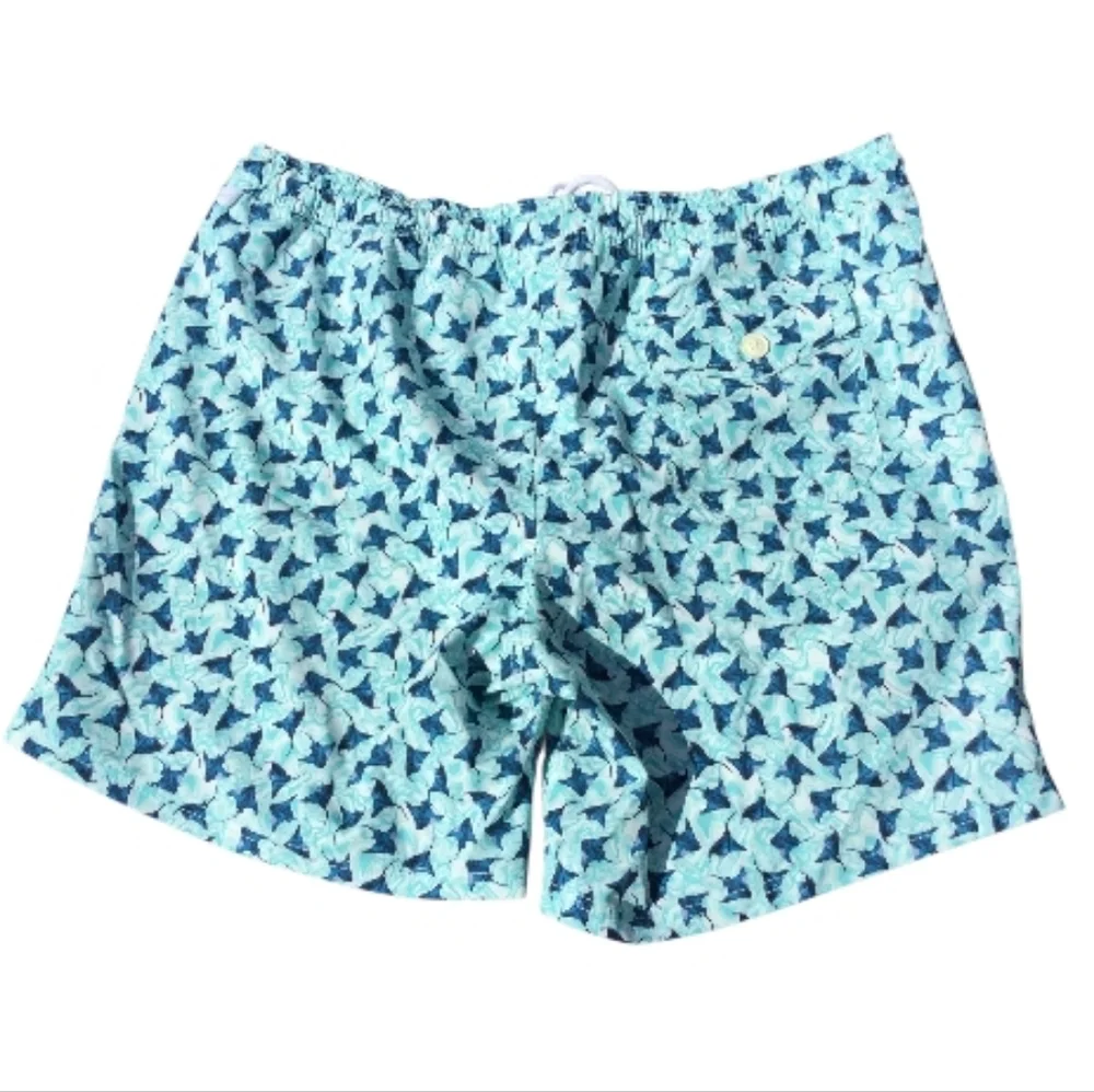 J. Crew Flex Swimwear Swim Trunks Stingray Pattern XL_4